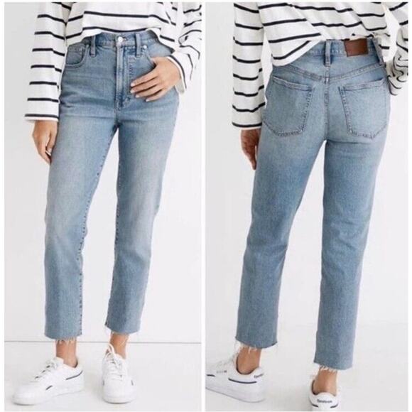 Madewell The Perfect Vintage Jean Ellicott Wash Raw Hem NA918 Women 2021 Sz 27 - Picture 16 of 16